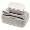 Набор ланч-боксов и столовых приборов Candy Ready, Organic, серый, 2 шт., Koziol