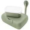 Набор ланч-боксов и столовых приборов Candy Ready, Organic, зеленый, 2 шт., Koziol