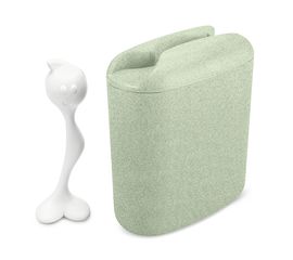 Банка для сыпучих продуктов с ложкой Hot Stuff, Organic, 1,5 л, зеленая, Koziol