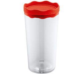 Банка для сыпучих продуктов Prince, Organic, 1 л, красная, Koziol