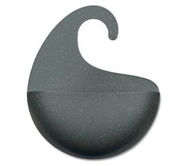 Органайзер для ванной Surf, Organic, 27x31,5х8 см, темно-серый, Koziol