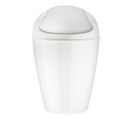 Корзина для мусора с крышкой Del, 12 л, Organic, молочная, Koziol
