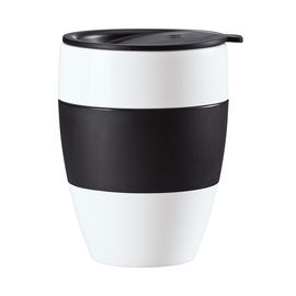 Термокружка Aroma To Go, 400 мл, черно-белая, Koziol