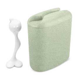 Банка для сыпучих продуктов с ложкой Hot Stuff, Organic, 1,5 л, зеленая, Koziol