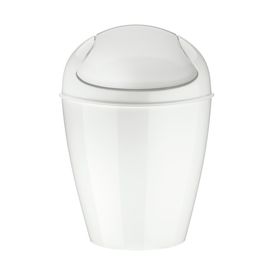 Корзина для мусора с крышкой Del, 2 л, белая, Koziol