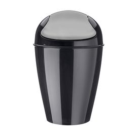 Корзина для мусора с крышкой Del, 5 л, черная, Koziol