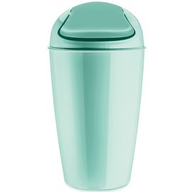Корзина для мусора с крышкой Del, 30 л, мятная, Koziol
