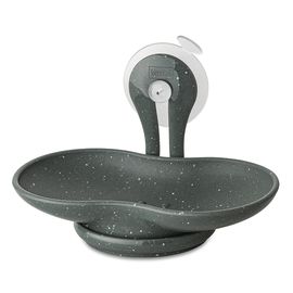 Мыльница на присоске Loop, Organic, темно-серая, Koziol