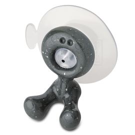 Держатель для зубной щетки на присоске Tommy, Organic, темно-серый, Koziol