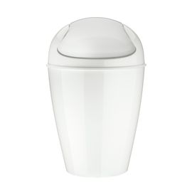 Корзина для мусора с крышкой Del, 5 л, Organic, молочная, Koziol