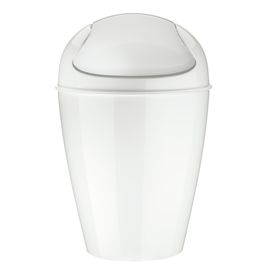 Корзина для мусора с крышкой Del, 12 л, Organic, молочная, Koziol