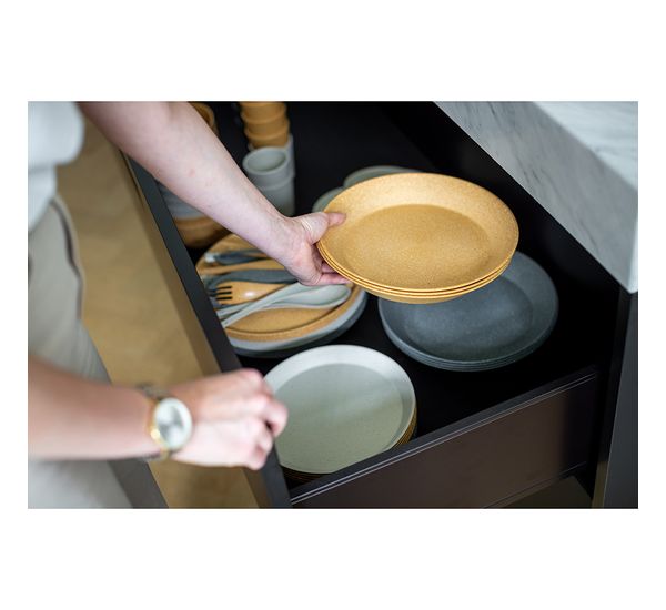 Набор тарелок Connect, Organic, ?24 см, 4 шт, темно-серый, Koziol, изображение 8