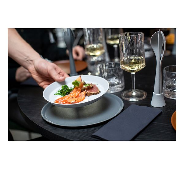 Тарелка Connect, Organic, ?25,5 см, темно-серая, Koziol, изображение 14