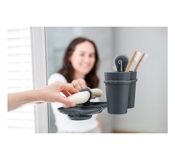 Мыльница на присоске Loop, Organic, темно-серая, Koziol, изображение 6