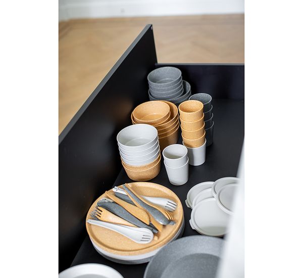 Набор тарелок Connect, Organic, ?24 см, 4 шт, песочный, Koziol, изображение 5