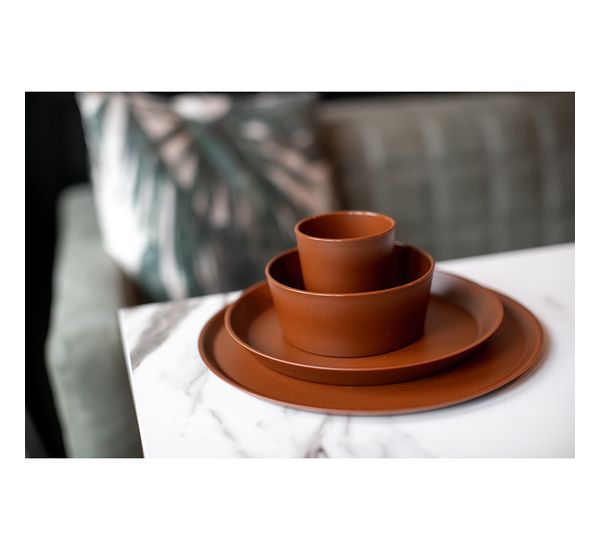 Тарелка Connect, Organic, ?20,5 см, коричневая, Koziol, изображение 4