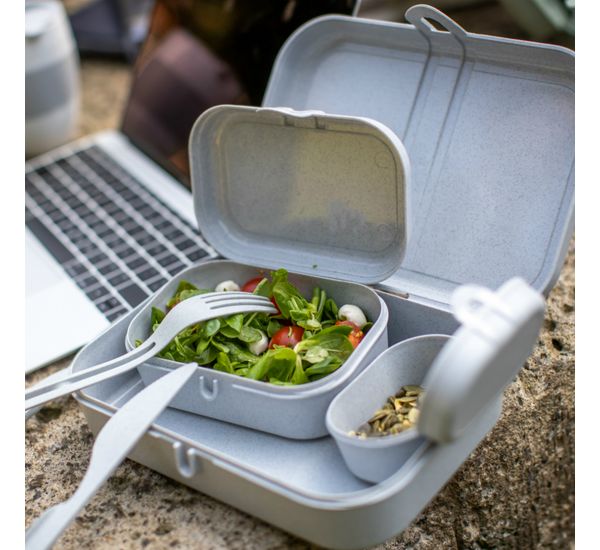 Набор ланч-боксов и столовых приборов Pascal, Organic, зеленый, 3 шт., Koziol, изображение 3