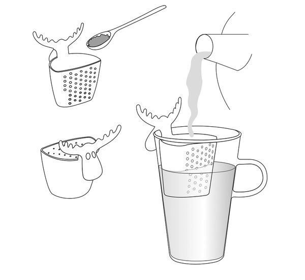 Сито для заваривания Rudolf, зеленое, Koziol, изображение 6