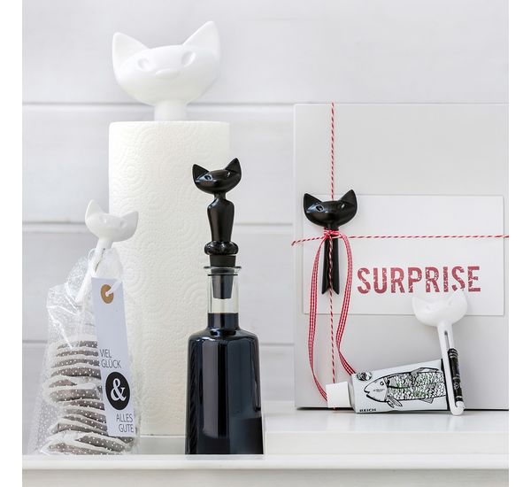 Набор зажимов для пакета Miaou, черно-белый, 2 шт., Koziol, изображение 2