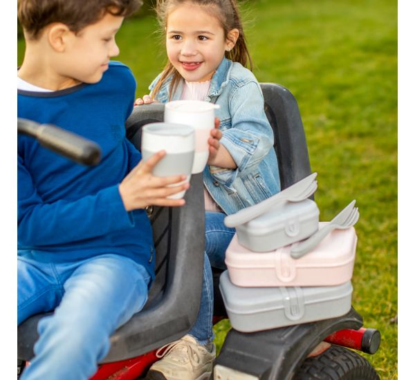 Набор ланч-боксов и столовых приборов Pascal, Organic, серый, 3 шт., Koziol, изображение 5