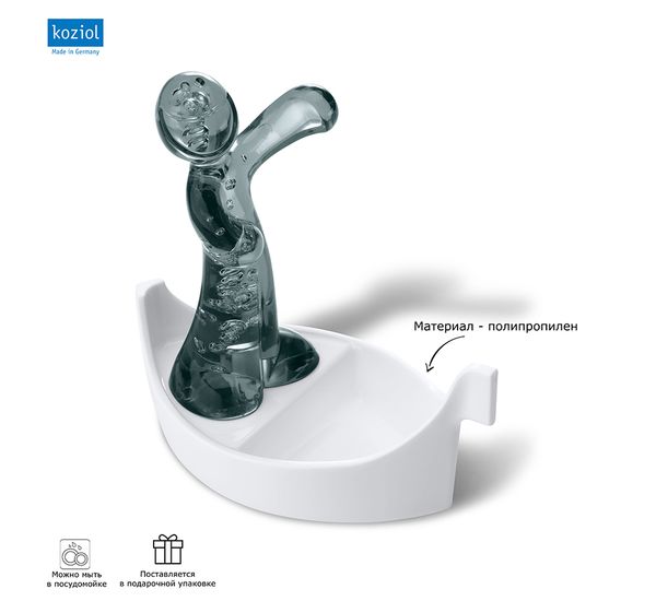 Подставка для ложки Luigi, серая, Koziol, изображение 4