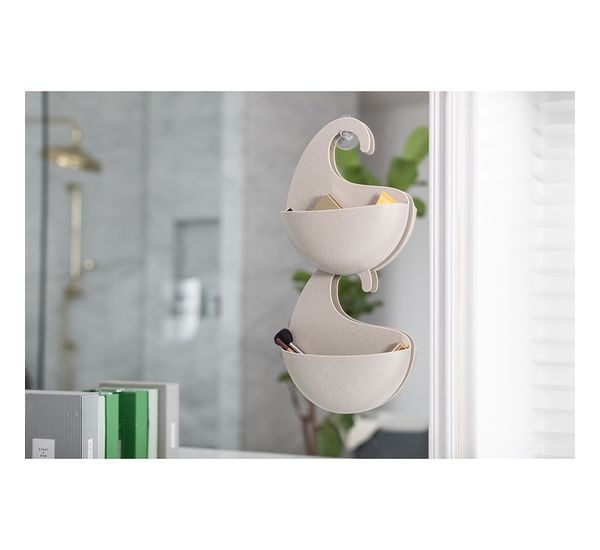 Органайзер для ванной Surf, Organic, 25,3х21,6х6,5 см, молочный, Koziol, изображение 3