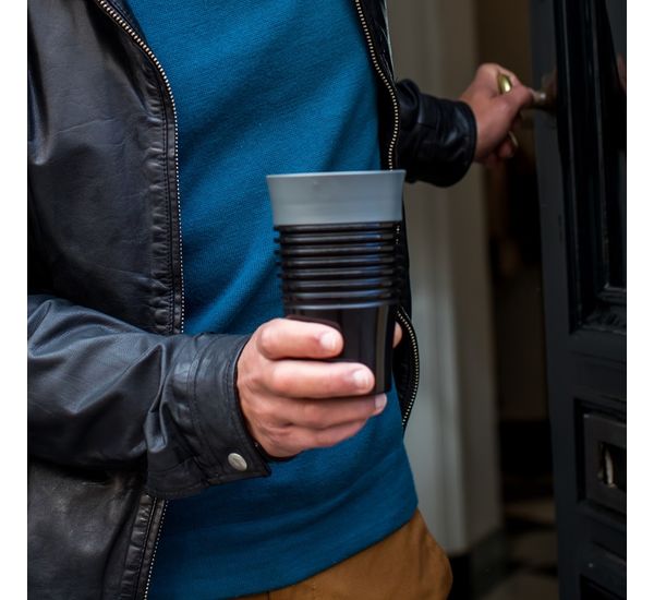 Термокружка Safe To Go, 400 мл, розовая, Koziol, изображение 4