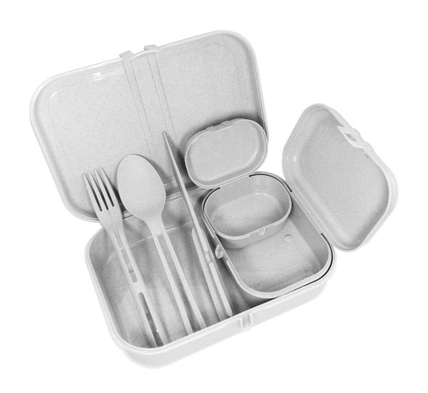 Набор ланч-боксов и столовых приборов Pascal, Organic, розовый, 3 шт., Koziol, изображение 5