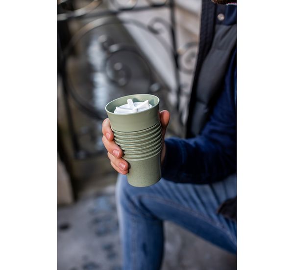 Термокружка Safe To Go, 400 мл, зеленая, Koziol, изображение 3