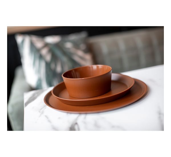 Тарелка Connect, Organic, ?25,5 см, коричневая, Koziol, изображение 3