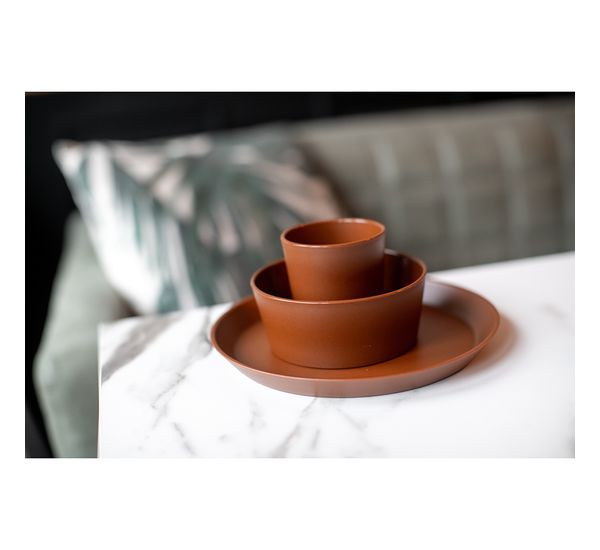 Тарелка Connect, Organic, ?20,5 см, коричневая, Koziol, изображение 5