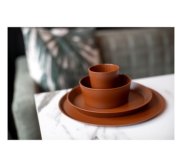 Тарелка Connect, Organic, ?25,5 см, коричневая, Koziol, изображение 2