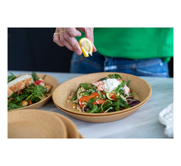 Набор тарелок Connect, Organic, ?24 см, 4 шт, темно-серый, Koziol, изображение 9