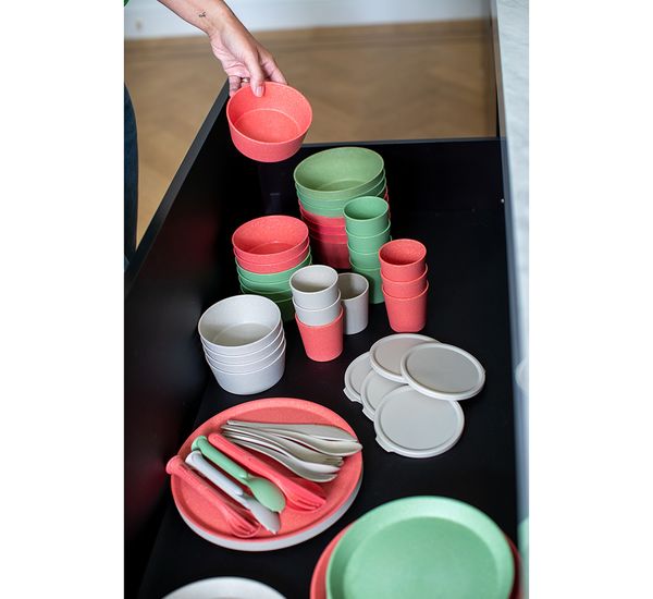 Набор стаканов Connect, Organic, 190 мл, 4 шт, темно-серый, Koziol, изображение 7