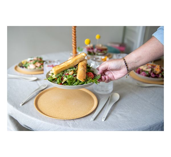 Набор тарелок Connect, Organic, ?25,5 см, 4 шт, темно-серый, Koziol, изображение 3