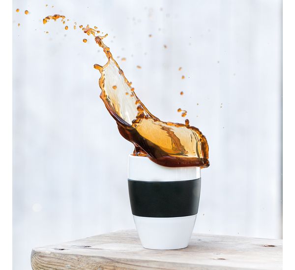 Термокружка Aroma To Go, 400 мл, черно-белая, Koziol, изображение 5