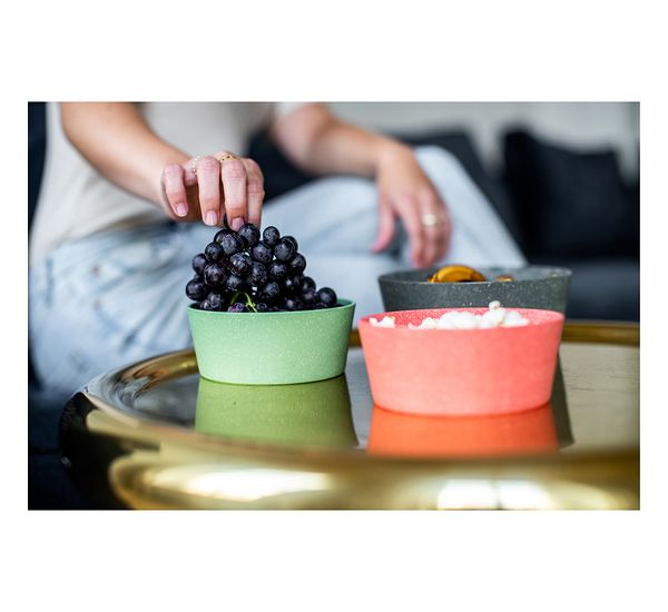 Набор чаш Connect, Organic, 400 мл, 2 шт, темно-серый, Koziol, изображение 9