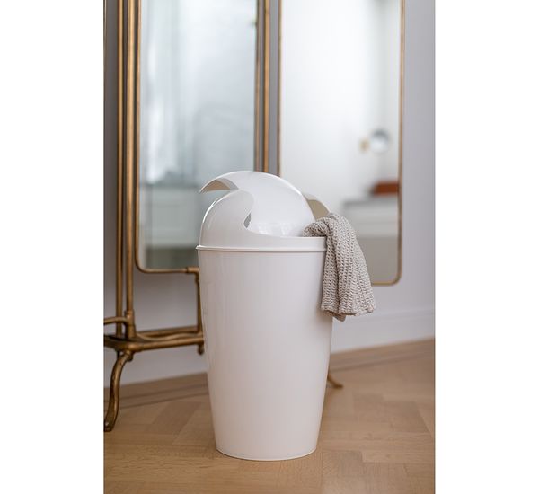 Корзина для мусора с крышкой Del Organic, 30 л, песочная, Koziol, изображение 9