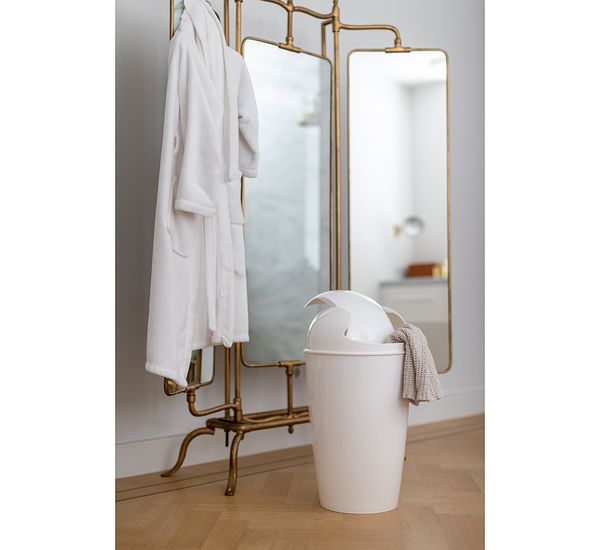 Корзина для мусора с крышкой Del Organic, 30 л, молочная, Koziol, изображение 8