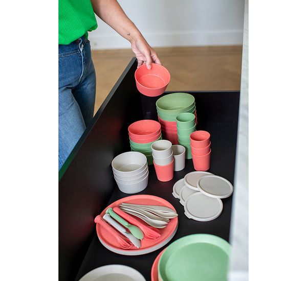 Набор стаканов Connect, Organic, 190 мл, 4 шт, темно-серый, Koziol, изображение 6