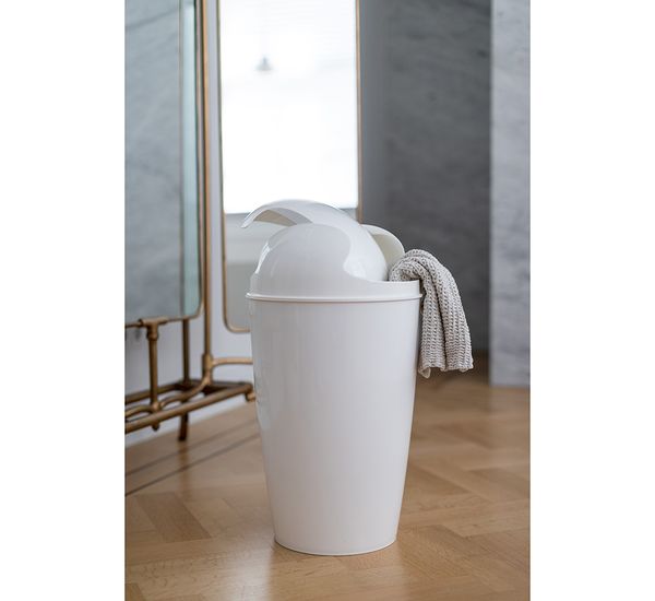 Корзина для мусора с крышкой Del Organic, 30 л, молочная, Koziol, изображение 10