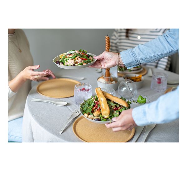 Набор тарелок Connect, Organic, ?25,5 см, 4 шт, молочный, Koziol, изображение 4