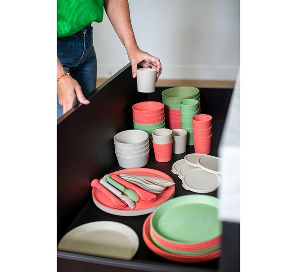 Набор чаш Connect, Organic, 400 мл, 2 шт, темно-серый, Koziol, изображение 5