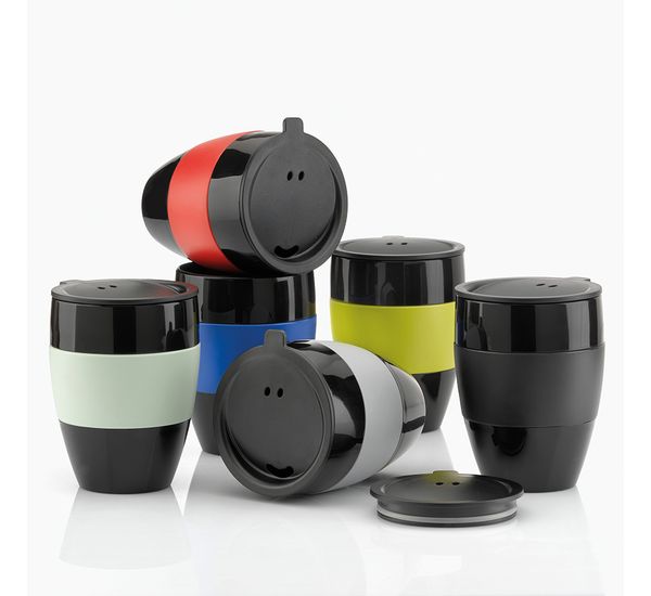 Термокружка Aroma To Go, 400 мл, черно-белая, Koziol, изображение 4