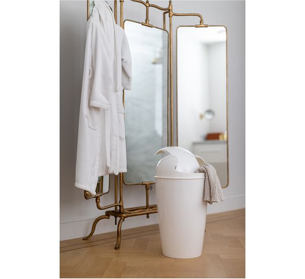 Корзина для мусора с крышкой Del Organic, 30 л, песочная, Koziol, изображение 8