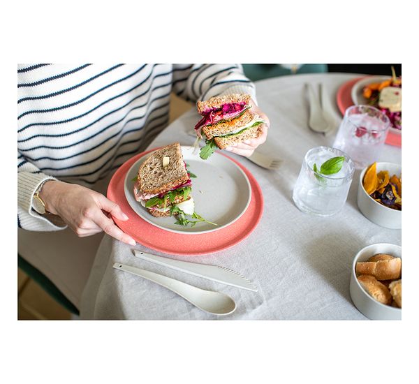 Набор тарелок Connect, Organic, ?25,5 см, 4 шт, темно-серый, Koziol, изображение 2