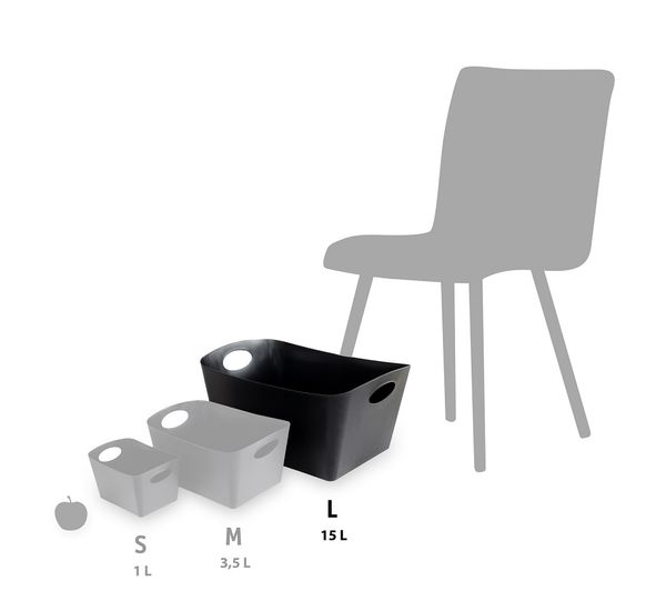 Контейнер для хранения Boxxx, Organic, 15 л, серый, Koziol, изображение 9