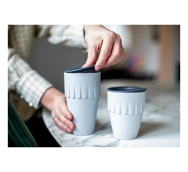 Кружка для латте Connect, Organic, 400 мл, темно-серая, Koziol, изображение 7