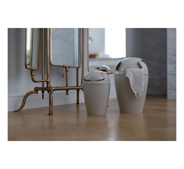 Корзина для мусора с крышкой Del, 5 л, Organic, молочная, Koziol, изображение 5