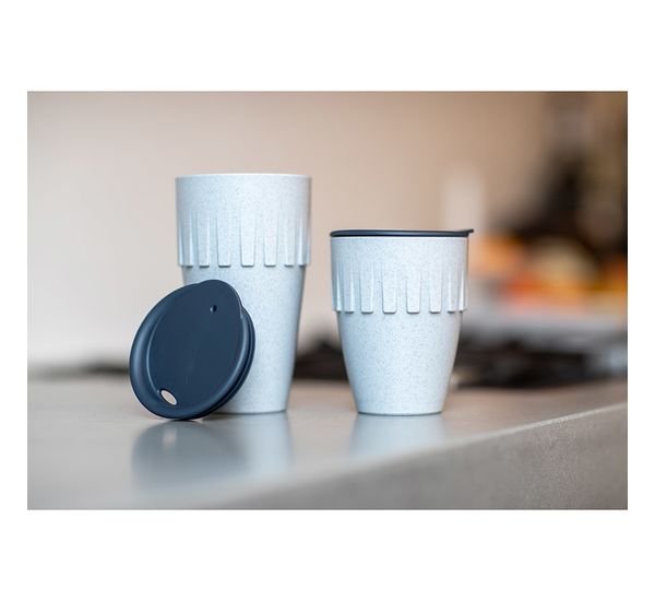 Кружка для латте Connect, Organic, 400 мл, темно-серая, Koziol, изображение 6
